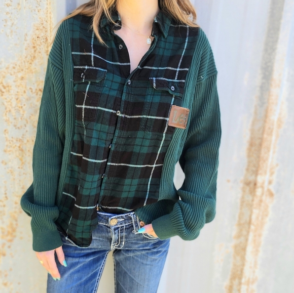 Sweater Flannel Rework - Picture 2 of 3